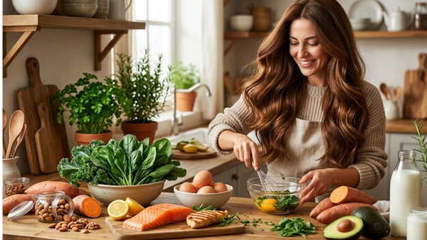 Gür saçlar, pürüzsüz bir ten ve dirençli tırnaklar için beslenme formülü: Keratin deposu 7 özel gıda