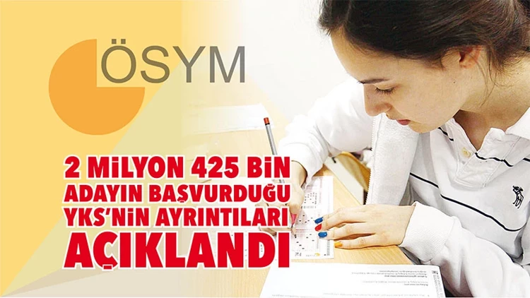YKS’ye 2 milyon 425 bin aday başvurdu: Ayrıntılar belli oldu