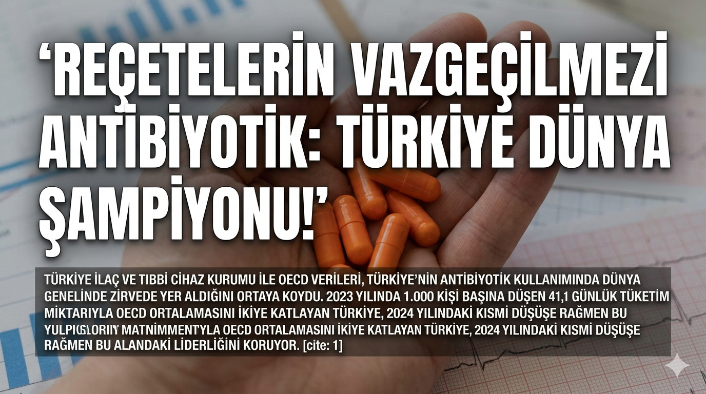 İlaç Kullanımında ‘Acı’ Tablo: Antibiyotiğe En Çok Türkiye Sarılıyor