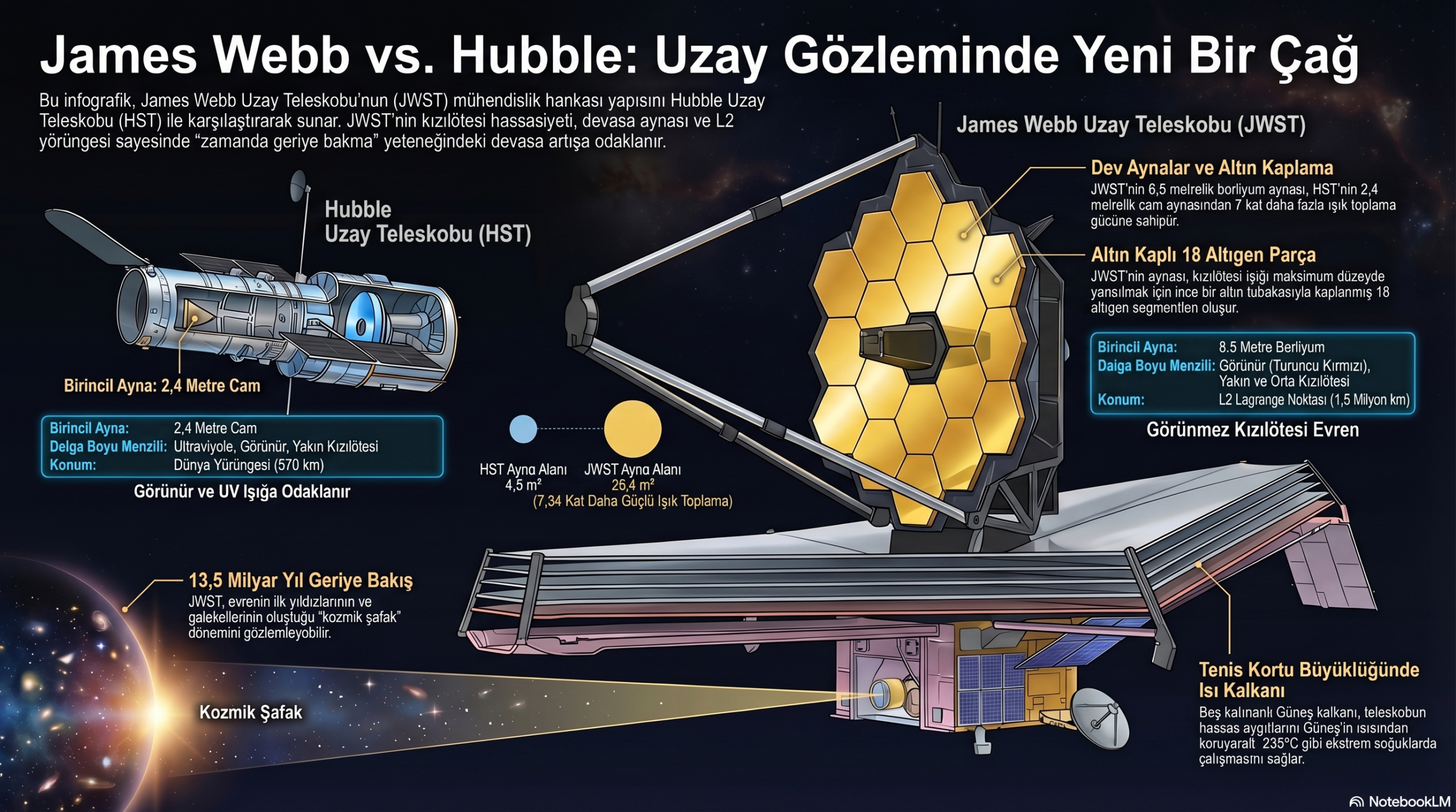 Uzayın İki Gözü: James Webb Ve Hubble